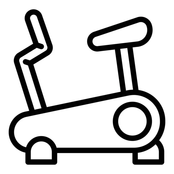 Cvičení na kole ikona, obrys styl — Stockový vektor