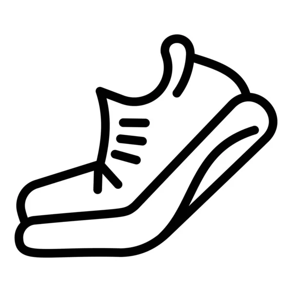 Spor ayakkabı simgesi, taslak biçimi — Stok Vektör