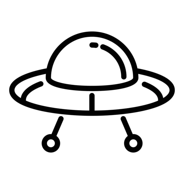 Ufo ship icon, outline style — Stock Vector