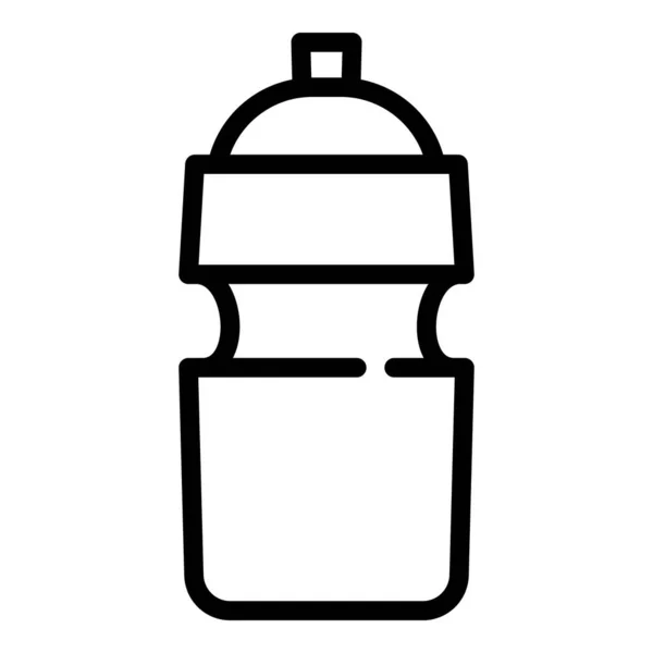Icona bottiglia sport acquatici, stile contorno — Vettoriale Stock