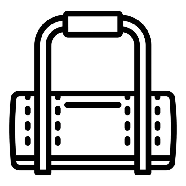 Icono de bolsa de croquet, estilo de esquema — Vector de stock