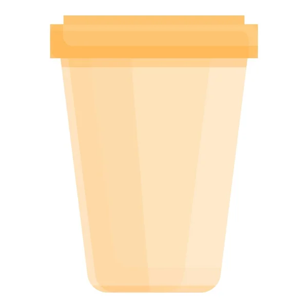 Pour aller tasse de café icône dessin animé vecteur. Papier — Image vectorielle