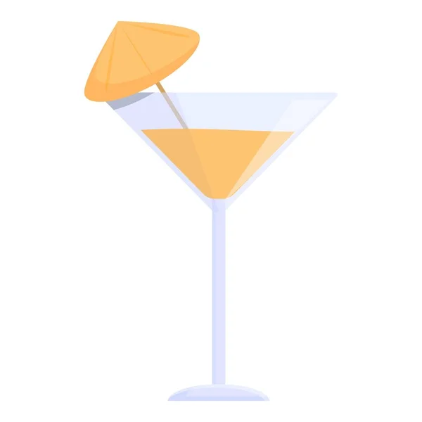 Summer cocktail icon cartoon vector. Party drink — Stock Vector