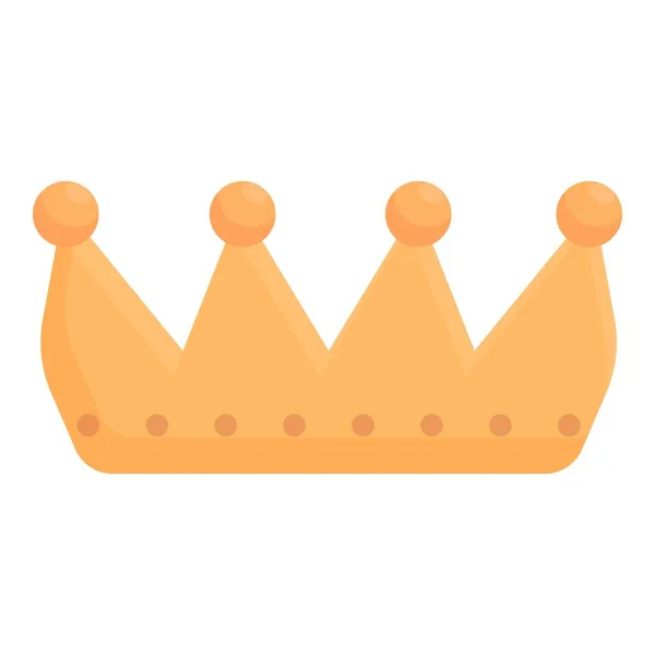 Parte corona icono vector de dibujos animados. Princesa de oro — Vector de stock