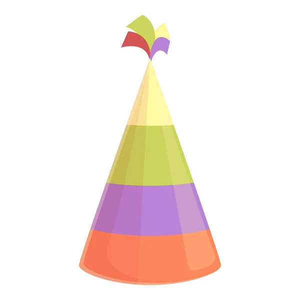 Конусная шляпа на день рождения иконка вектор мультфильма. Вечеринка — стоковый вектор