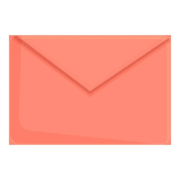 Encomenda envelope ícone cartoon vector. Carta de envio — Vetor de Stock