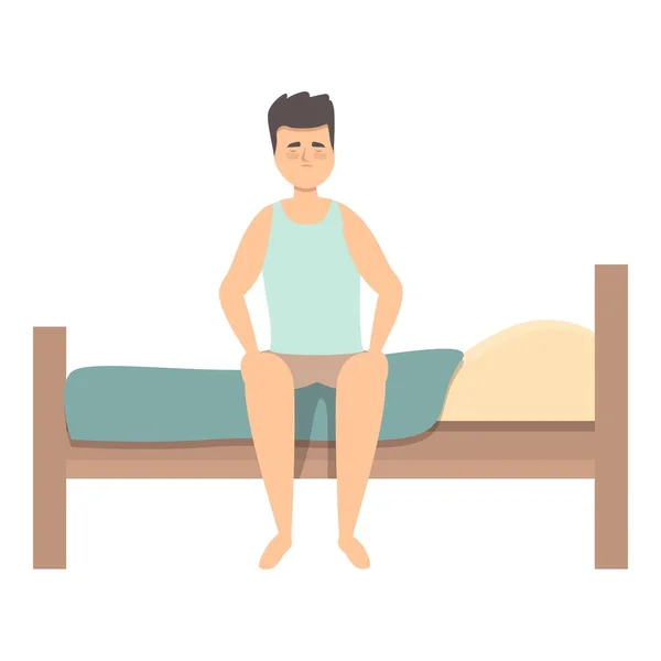 Jet lag rusten pictogram cartoon vector. Reizen slapen — Stockvector