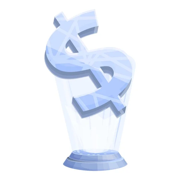 Dinero holograma icono vector de dibujos animados. Banco en línea — Vector de stock