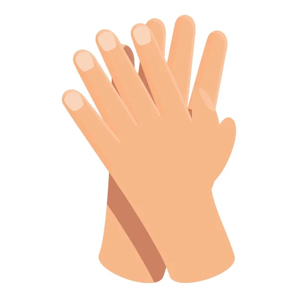 Handclap icon cartoon vector. Hand clap — Stock Vector