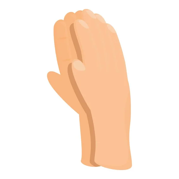 Prst ruka tleskat ikona karikatura vektor. Potlesk davu — Stockový vektor
