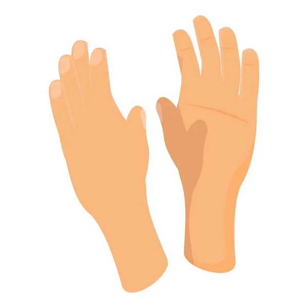 Festival hand clap icon cartoon vector. Crowd applause — Stock Vector