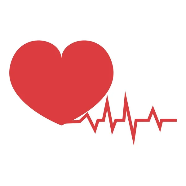 Heart rate icon cartoon vector. Pain attack — Stock Vector