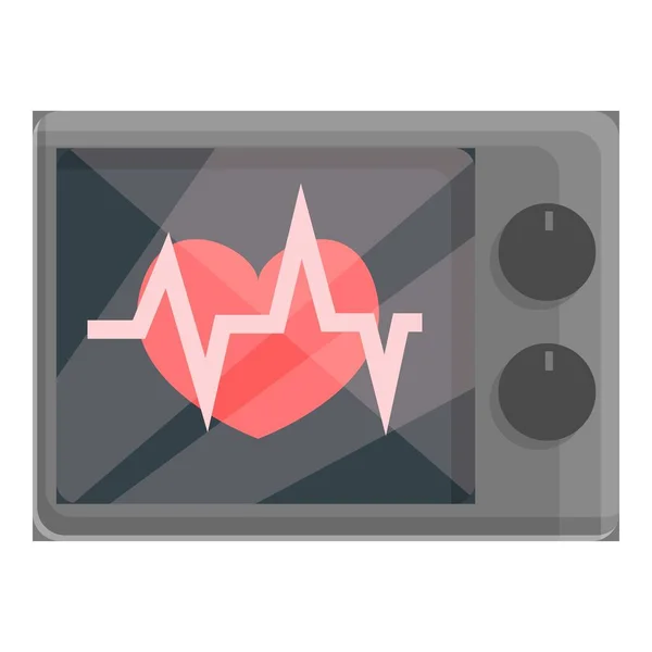 Καρδιά οθόνη εικονίδιο κινουμένων σχεδίων. Ιατρική καρδιακή — Διανυσματικό Αρχείο