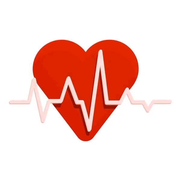 Kalp atış hızı simgesi karikatür vektörü. Acı nöbeti — Stok Vektör