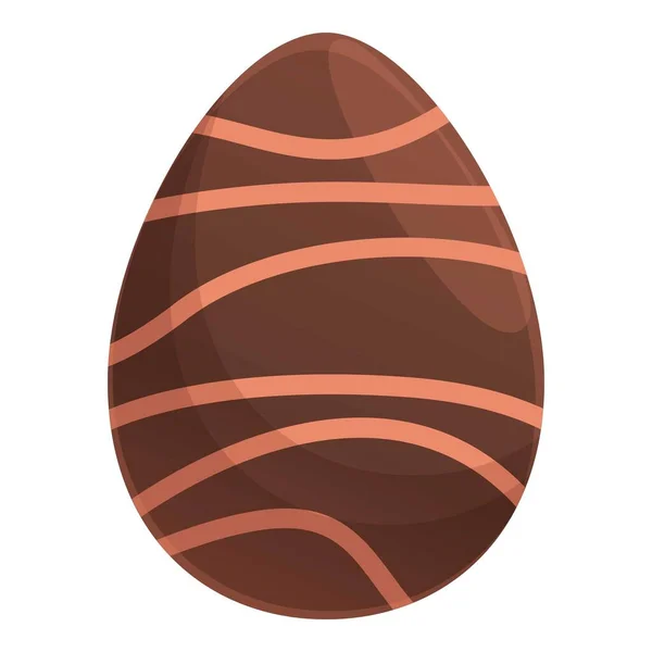 Confeitaria ovo de chocolate ícone cartoon vector. Leite doce — Vetor de Stock