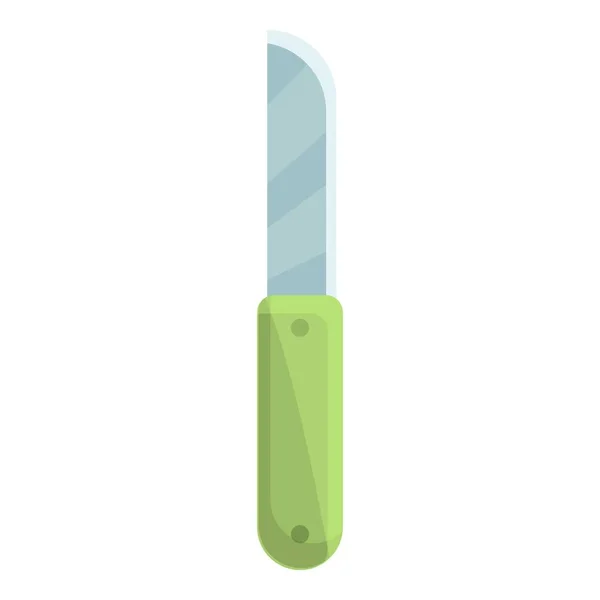 Camping knife icon cartoon vector. Summer camp — Stock Vector