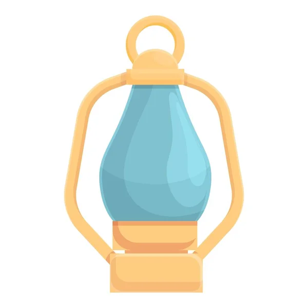 Lampe de camping icône dessin animé vecteur. Lanterne au kérosène — Image vectorielle