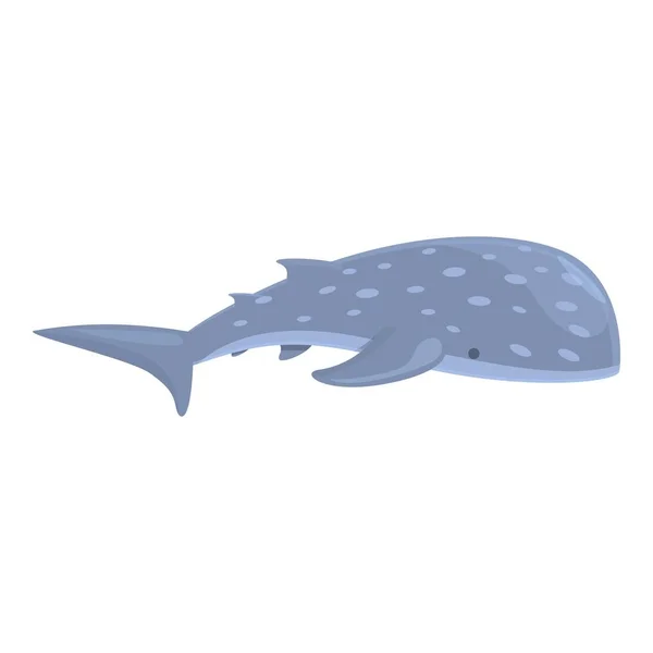 Sealife whale shark icon cartoon vector. Sea animal — Stock Vector