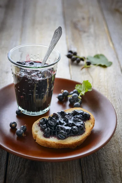 Blackcurrant jam — Stock Photo, Image