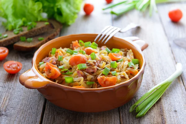 Stewed cabbage — Stock Image Stewed cabbage Royalty Free Stock Photos