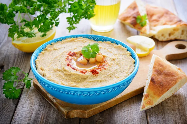 Hummus casero — Foto de Stock