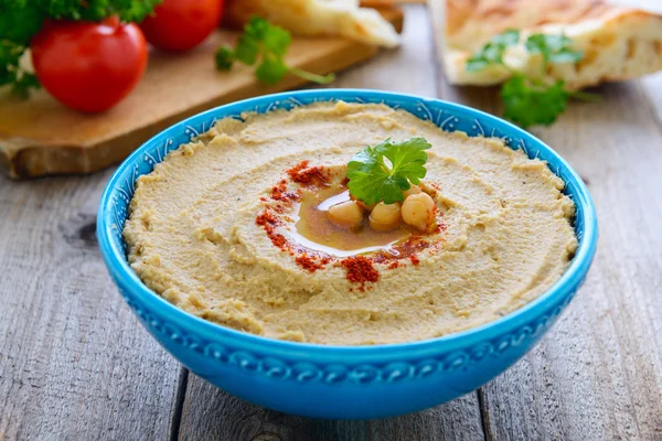 Hemmagjord hummus — Stockfoto