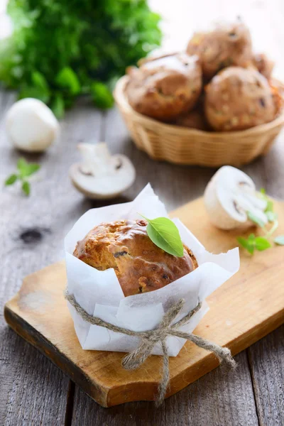 Muffin ai funghi — Foto Stock