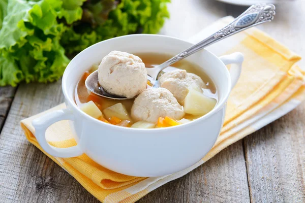 Zuppa di polpette — Foto Stock