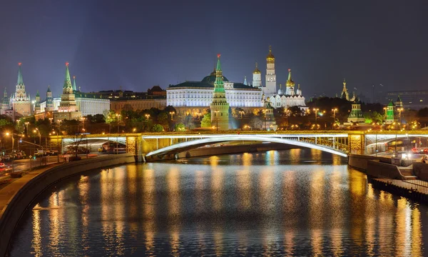 Noche Moscú Kremlin Imagen De Stock