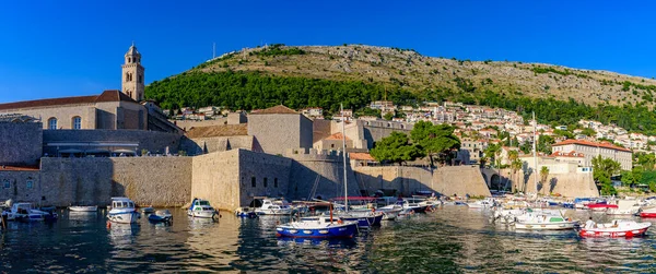 Panorama Van Oude Binnenstad Van Dubrovnik Kroatië Stockfoto