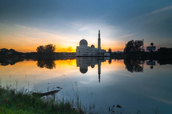 Mesquita do nascer do sol Assalam Fotografias De Stock Royalty-Free