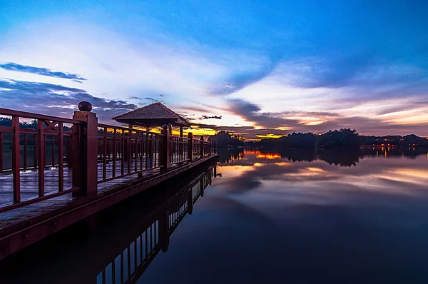 Botanic park jetty — Stock Photo, Image