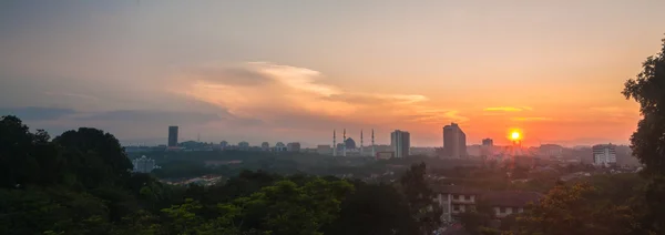 Sunrise shah alam city — Stock Photo, Image