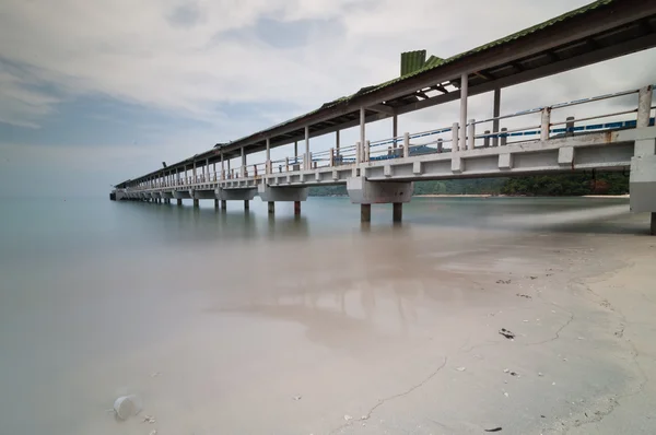 Long exposure jetty at tioman — Stock Photo, Image