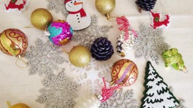 Cam plastik tekstil Noel ağacı süslemesi beyaz dantelli masa örtüsü