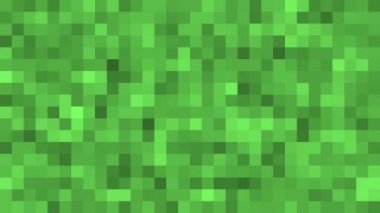 Canlandırılmış yeşil pikselli çimen arka planı. Oyun geçmişi konsepti. Kare şablon arka planı. Minecraft konsepti. Çizim. Açık Yeşil soyut desenli çokgen arkaplan