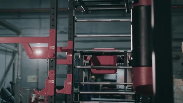 Usine pour la production d'équipements sportifs pour la salle de gym, centre de fitness. — Video