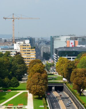 Brüksel'in panoramik görünüm