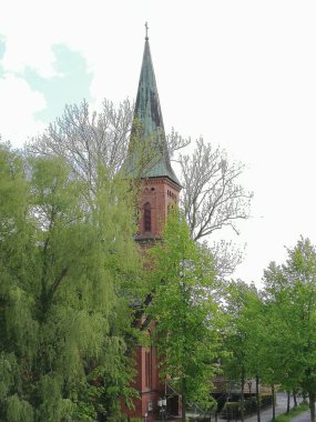 Greifswald, Almanya 'daki St. Jacobi kilisesi. Eski kilise.