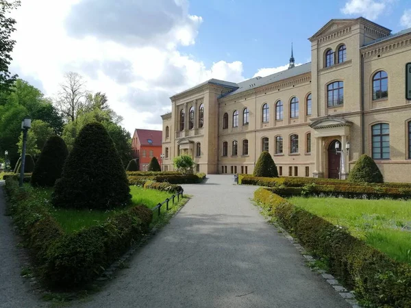 Almanya Nın Greifswald Kentindeki Şehir Merkezine Yakın Tarihi Konak — Stok fotoğraf