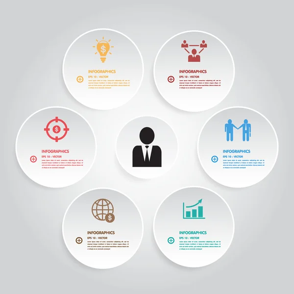 Modern business Design template / can be used for infographics / — 图库矢量图片