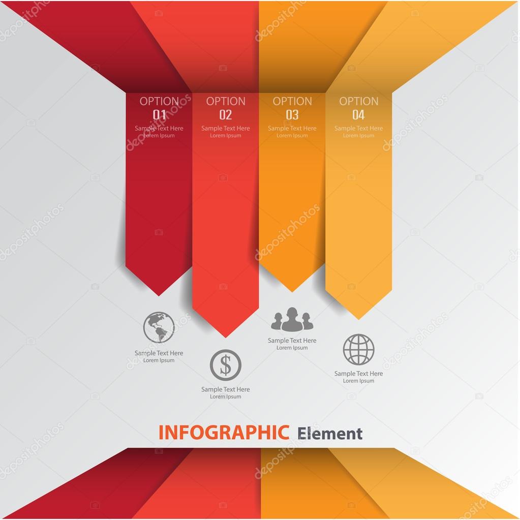 3d template Minimal arrow sign infographics used for web design.