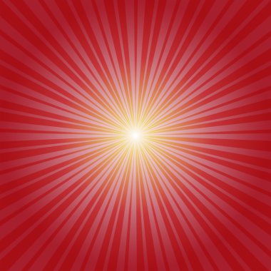 Kırmızı patlama arka plan. Vektör/illüstrasyon. 