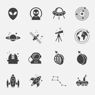 Alanı simgeler set.vector.