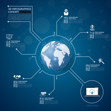 sosyal ağ infographics 