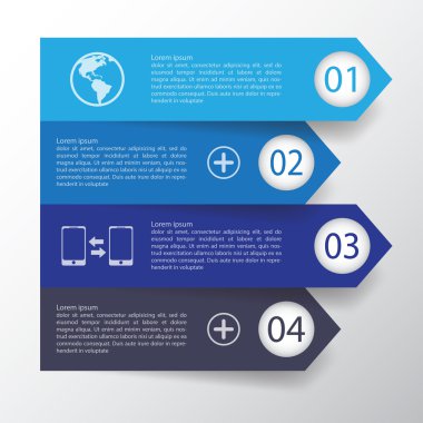 Şablon Minimal okları infographics imzalamak 