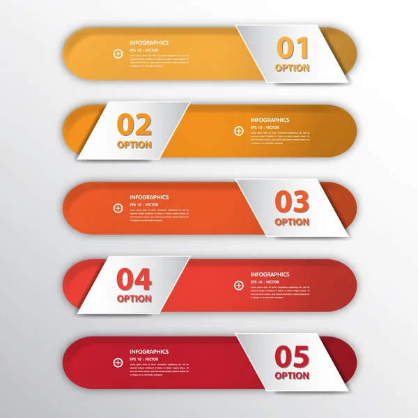 Design modelo de banners número limpo —  Vetores de Stock