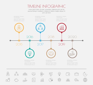 Stepdesign sayı zaman çizelgesi şablonu 