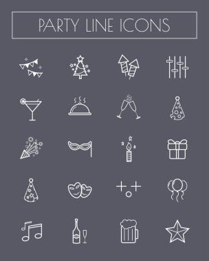 Parti satırı simgeleri ayarlandı.