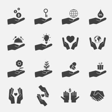 el işareti Icons set.